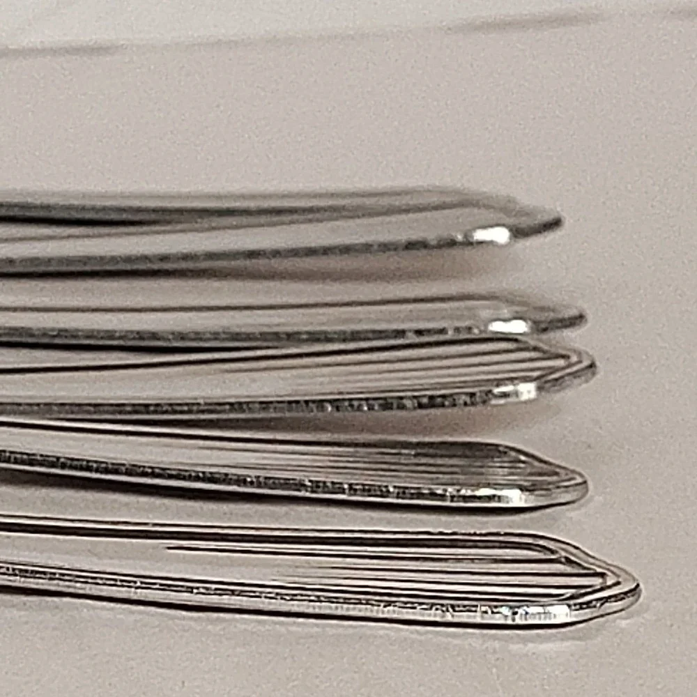 Walco Dinner Forks Stars & Stripes 6 Stainless Steel Forks Vintage Flatware